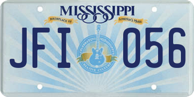 MS license plate JFI056