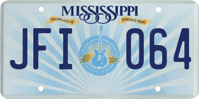 MS license plate JFI064