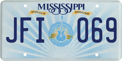 MS license plate JFI069