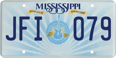 MS license plate JFI079
