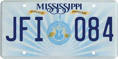 MS license plate JFI084
