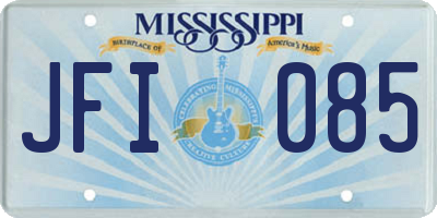 MS license plate JFI085