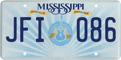 MS license plate JFI086