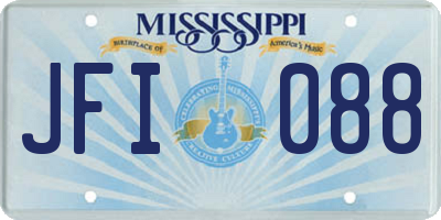 MS license plate JFI088