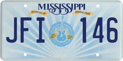 MS license plate JFI146