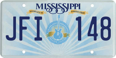 MS license plate JFI148
