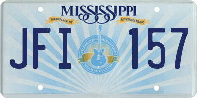 MS license plate JFI157
