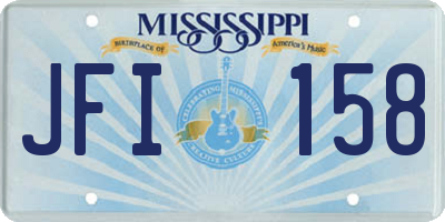 MS license plate JFI158