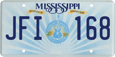 MS license plate JFI168