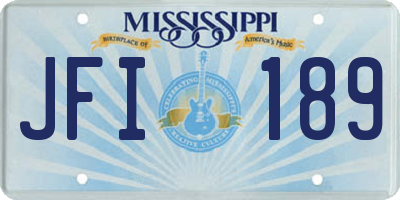 MS license plate JFI189