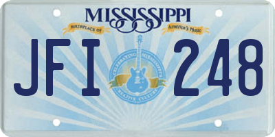 MS license plate JFI248