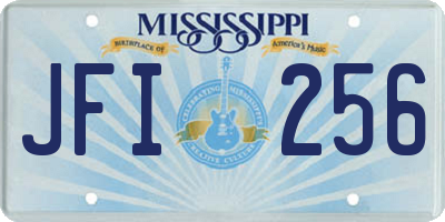 MS license plate JFI256