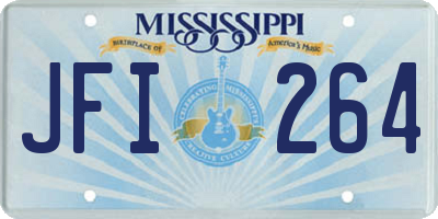 MS license plate JFI264