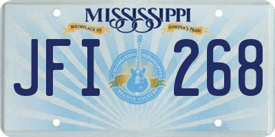 MS license plate JFI268