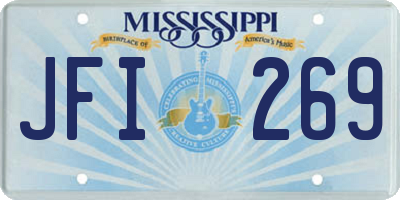 MS license plate JFI269