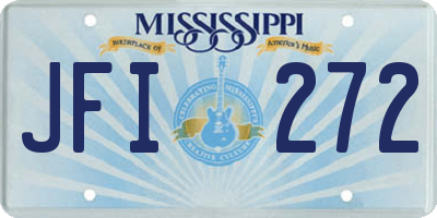 MS license plate JFI272