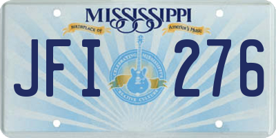 MS license plate JFI276