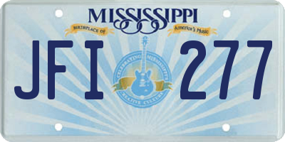 MS license plate JFI277