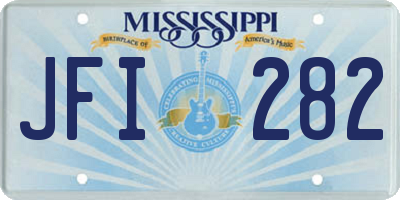 MS license plate JFI282