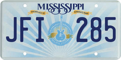 MS license plate JFI285