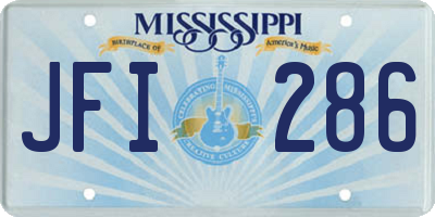 MS license plate JFI286