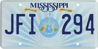 MS license plate JFI294