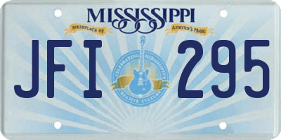 MS license plate JFI295