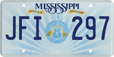 MS license plate JFI297