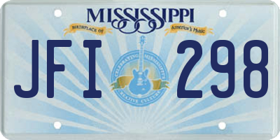 MS license plate JFI298