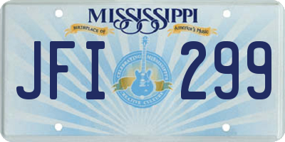 MS license plate JFI299