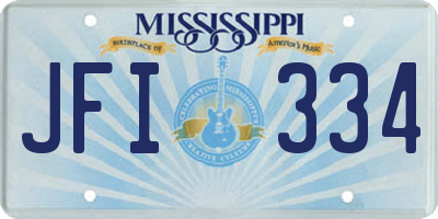 MS license plate JFI334