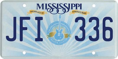 MS license plate JFI336