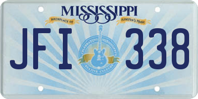 MS license plate JFI338