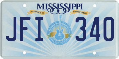 MS license plate JFI340