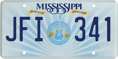MS license plate JFI341