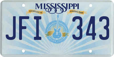 MS license plate JFI343