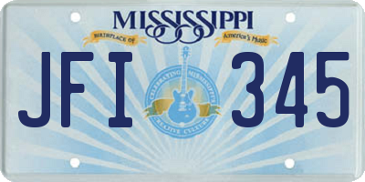 MS license plate JFI345