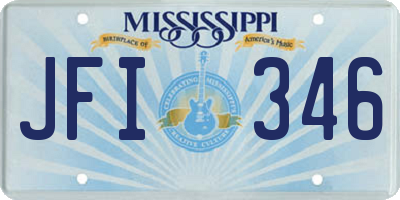 MS license plate JFI346