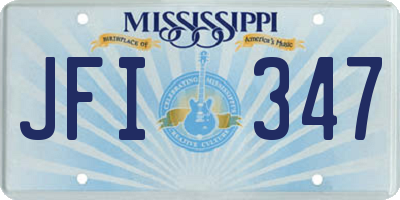 MS license plate JFI347
