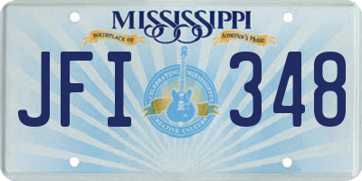 MS license plate JFI348