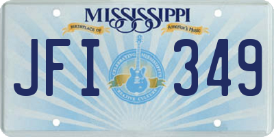 MS license plate JFI349