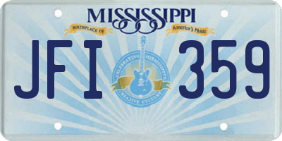 MS license plate JFI359