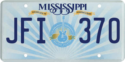MS license plate JFI370