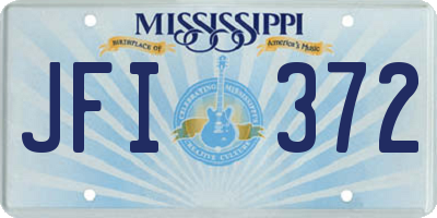 MS license plate JFI372