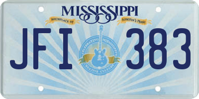 MS license plate JFI383