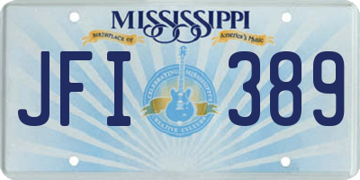MS license plate JFI389