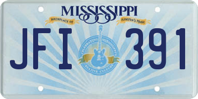MS license plate JFI391