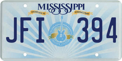 MS license plate JFI394