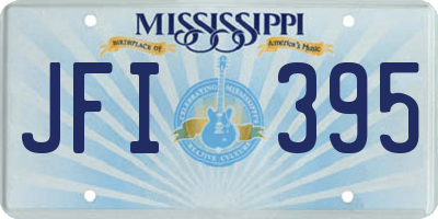 MS license plate JFI395