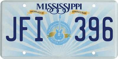 MS license plate JFI396